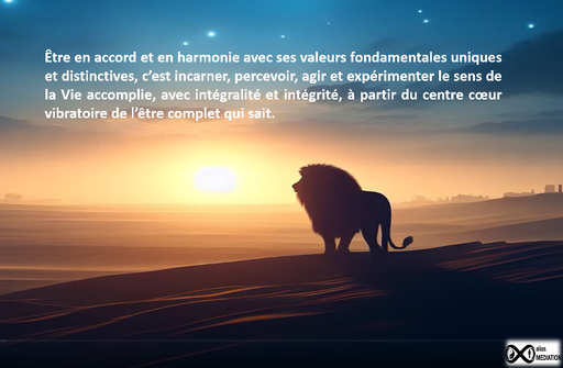 Est ce que je suis en accord harmonieux avec mes valeurs relationnelles primordiales ?
